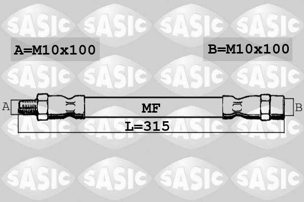 Sasic SBH6390 - Bremžu šļūtene ps1.lv