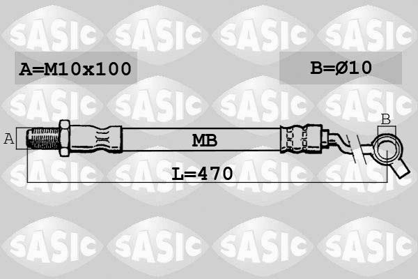 Sasic SBH6317 - Bremžu šļūtene ps1.lv