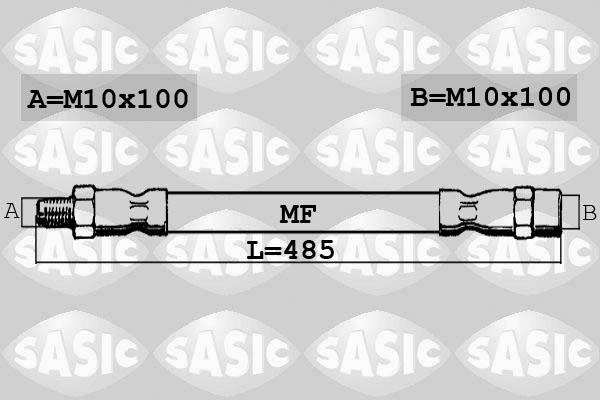 Sasic SBH6383 - Bremžu šļūtene ps1.lv