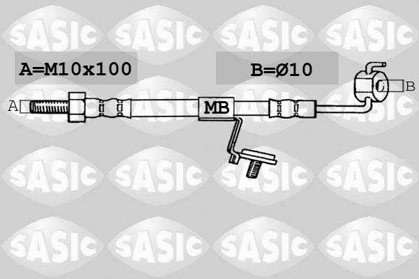 Sasic SBH6329 - Bremžu šļūtene ps1.lv