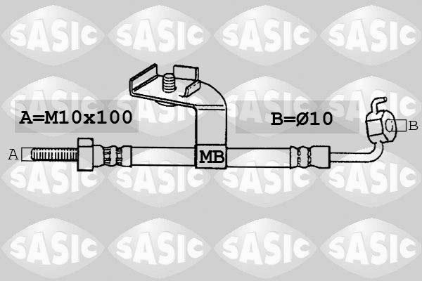 Sasic SBH6328 - Bremžu šļūtene ps1.lv