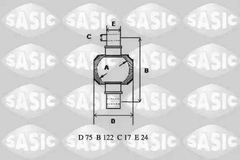 Sasic T771003 - Remkomplekts, Balstiekārtas svira ps1.lv