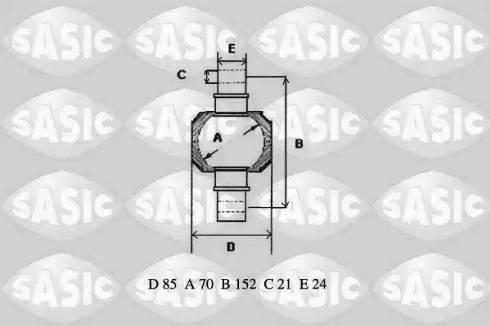 Sasic T773012 - Remkomplekts, Balstiekārtas svira ps1.lv