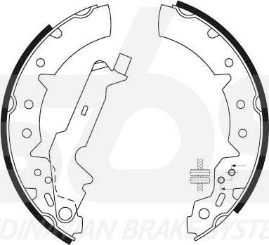 SBS 18492745654 - Bremžu loku komplekts ps1.lv