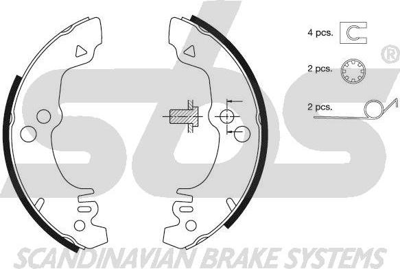 SBS 18512725282 - Bremžu loku komplekts ps1.lv