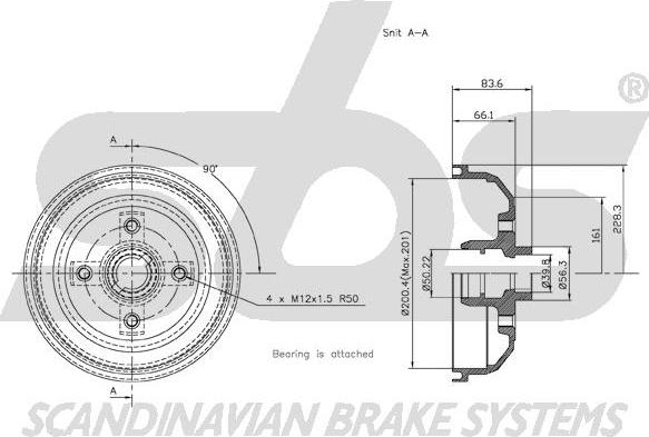 SBS 1825.253621 - Bremžu trumulis ps1.lv