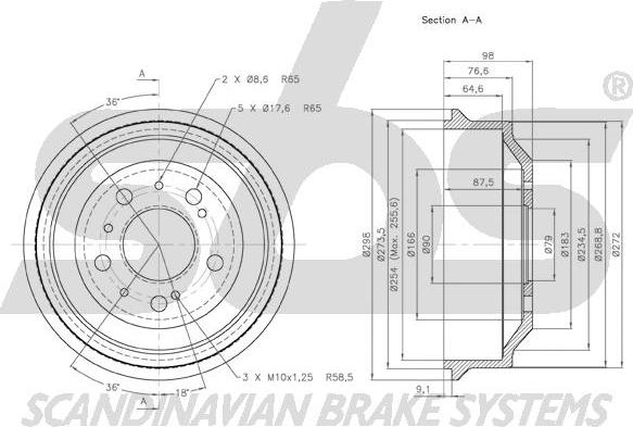 SBS 1825.261901 - Bremžu trumulis ps1.lv