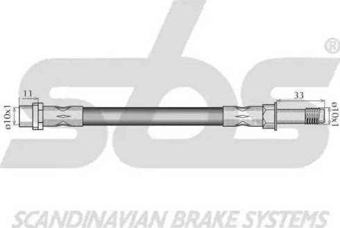 SBS 1330.8547105 - Bremžu šļūtene ps1.lv