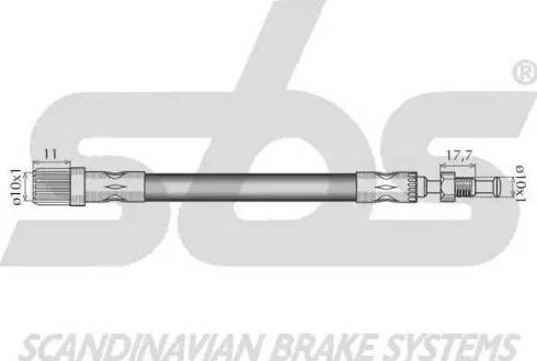 SBS 1330853722 - Bremžu šļūtene ps1.lv