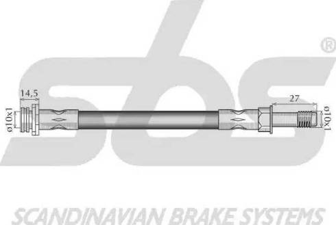 SBS 1330.8525125 - Bremžu šļūtene ps1.lv
