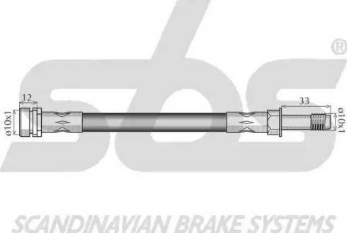 SBS 1330.8525128 - Bremžu šļūtene ps1.lv