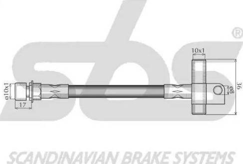 SBS 1330852558 - Bremžu šļūtene ps1.lv