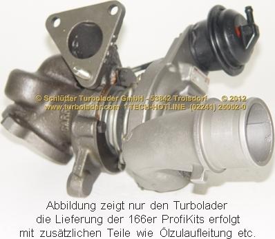 Schlütter Turbolader 166-09050 - Kompresors, Turbopūte ps1.lv