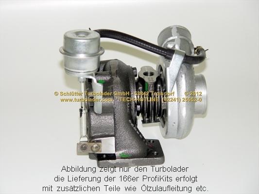 Schlütter Turbolader 166-05020 - Kompresors, Turbopūte ps1.lv