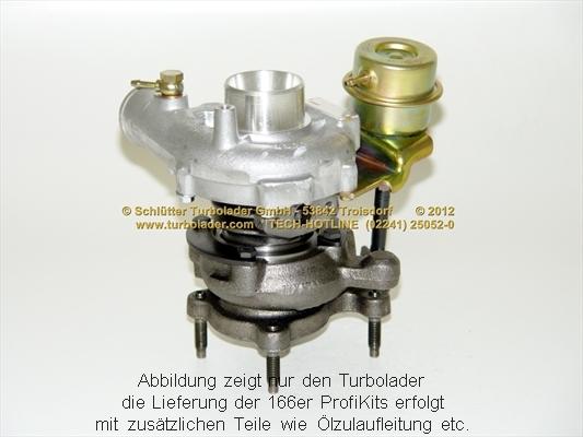 Schlütter Turbolader 166-00520 - Kompresors, Turbopūte ps1.lv