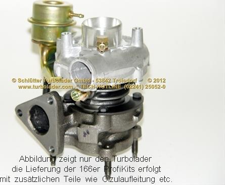 Schlütter Turbolader 166-00500 - Kompresors, Turbopūte ps1.lv