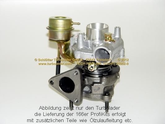 Schlütter Turbolader 166-00610 - Kompresors, Turbopūte ps1.lv