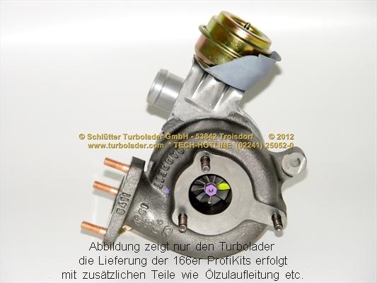 Schlütter Turbolader 166-00050 - Kompresors, Turbopūte ps1.lv