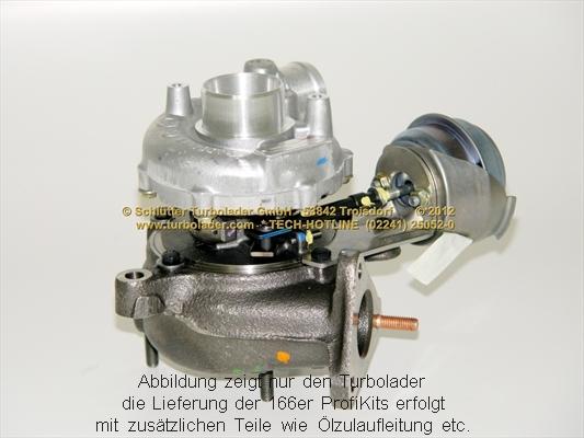 Schlütter Turbolader 166-00130EOL - Kompresors, Turbopūte ps1.lv