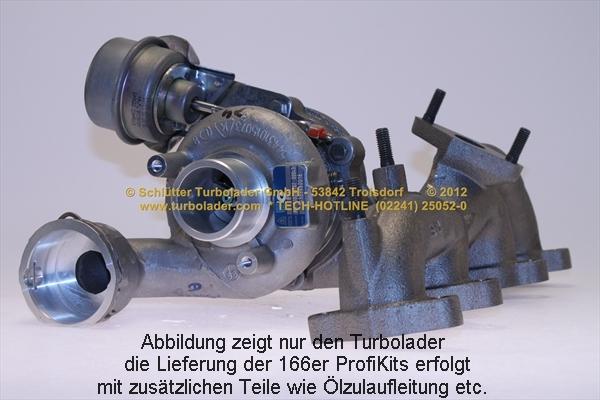 Schlütter Turbolader 166-00350 - Kompresors, Turbopūte ps1.lv