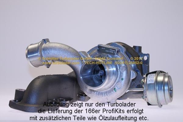 Schlütter Turbolader 166-00286 - Kompresors, Turbopūte ps1.lv