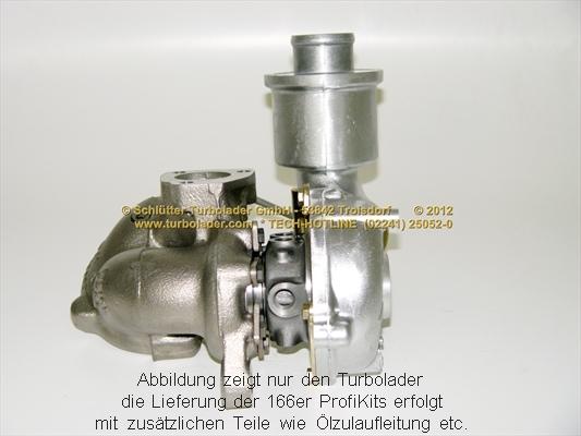 Schlütter Turbolader 166-01051 - Kompresors, Turbopūte ps1.lv