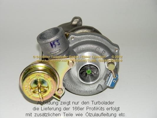 Schlütter Turbolader 166-01130 - Kompresors, Turbopūte ps1.lv