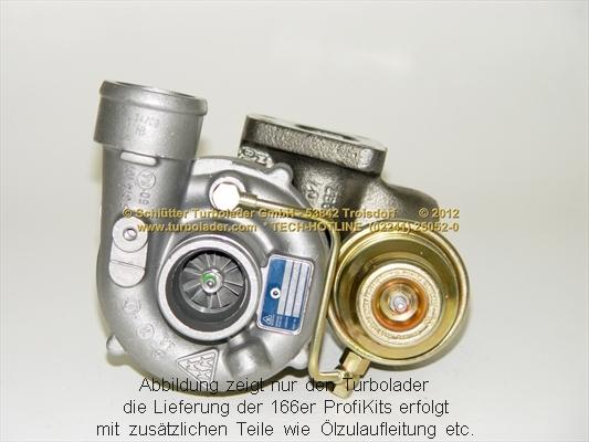 Schlütter Turbolader 166-02170 - Kompresors, Turbopūte ps1.lv