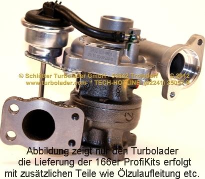 Schlütter Turbolader 166-07040 - Kompresors, Turbopūte ps1.lv