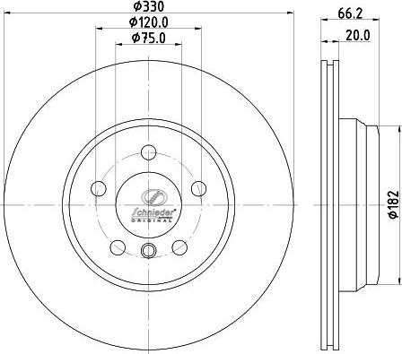 SCHNIEDER AUTOTECH BMS55.00370 - Bremžu diski ps1.lv