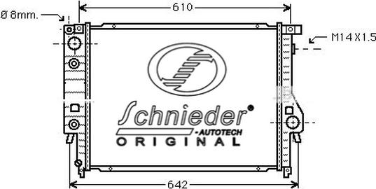 SCHNIEDER AUTOTECH BMS33.00002 - Radiators, Motora dzesēšanas sistēma ps1.lv