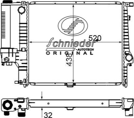 SCHNIEDER AUTOTECH BMS33.00010 - Radiators, Motora dzesēšanas sistēma ps1.lv