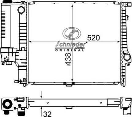 SCHNIEDER AUTOTECH BMS33.00011 - Radiators, Motora dzesēšanas sistēma ps1.lv