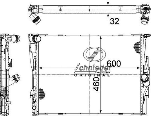 SCHNIEDER AUTOTECH BMS33.00030 - Radiators, Motora dzesēšanas sistēma ps1.lv