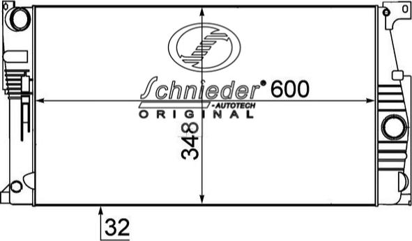 SCHNIEDER AUTOTECH BMS33.00204 - Radiators, Motora dzesēšanas sistēma ps1.lv