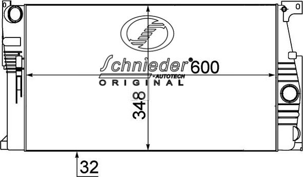 SCHNIEDER AUTOTECH BMS33.00202 - Radiators, Motora dzesēšanas sistēma ps1.lv