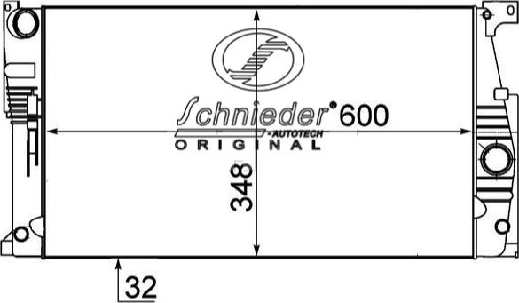 SCHNIEDER AUTOTECH BMS33.00234 - Radiators, Motora dzesēšanas sistēma ps1.lv