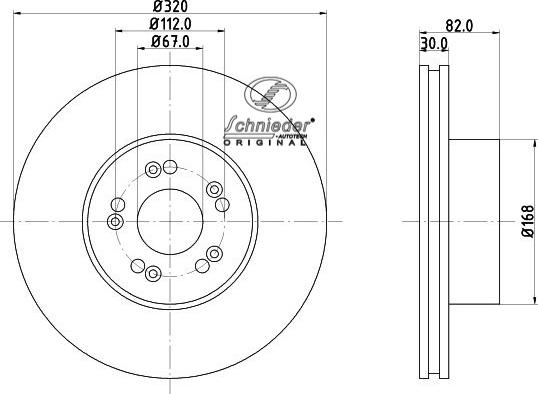 SCHNIEDER AUTOTECH BZS55.00013 - Bremžu diski ps1.lv