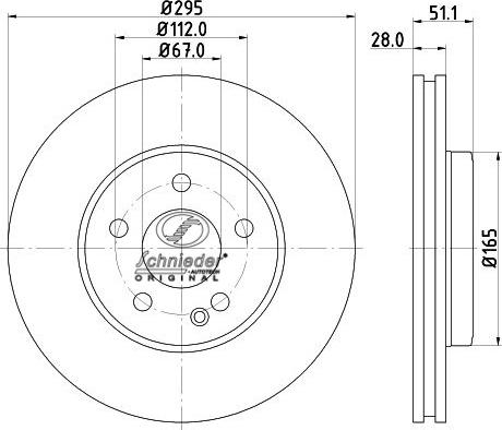 SCHNIEDER AUTOTECH BZS55.00109 - Bremžu diski ps1.lv