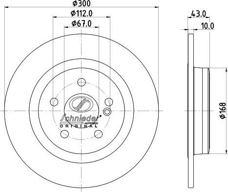 SCHNIEDER AUTOTECH BZS55.00332 - Bremžu diski ps1.lv