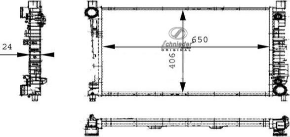 SCHNIEDER AUTOTECH BZS33.00060 - Radiators, Motora dzesēšanas sistēma ps1.lv