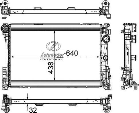 SCHNIEDER AUTOTECH BZS33.00191 - Radiators, Motora dzesēšanas sistēma ps1.lv