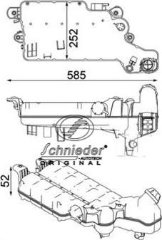 SCHNIEDER AUTOTECH MNT32.00049 - Kompensācijas tvertne, Dzesēšanas šķidrums ps1.lv