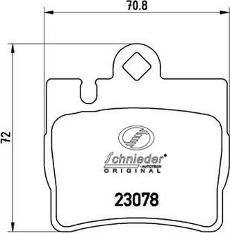 SCHNIEDER AUTOTECH SBP008-711 - Bremžu uzliku kompl., Disku bremzes ps1.lv