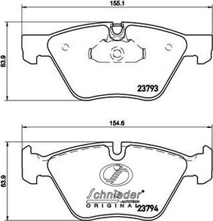 SCHNIEDER AUTOTECH SBP015-031 - Bremžu uzliku kompl., Disku bremzes ps1.lv