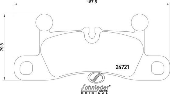 SCHNIEDER AUTOTECH SBP015-101 - Bremžu uzliku kompl., Disku bremzes ps1.lv