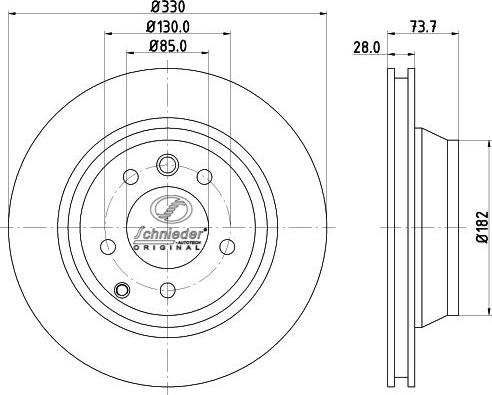 SCHNIEDER AUTOTECH VAS55.00294 - Bremžu diski ps1.lv