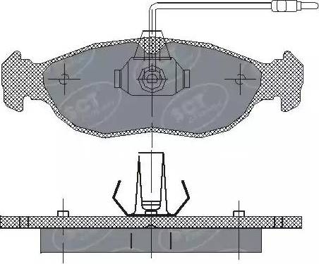 SCT-MANNOL SP 214 PR - Bremžu uzliku kompl., Disku bremzes ps1.lv