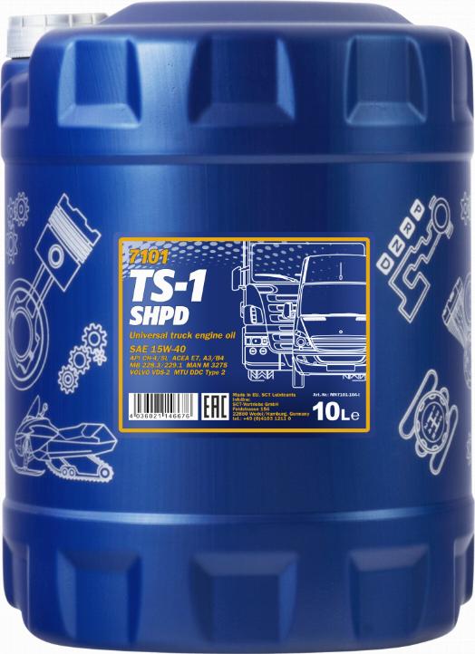 SCT-MANNOL TS-1 SHPD 15W-40 - Motoreļļa ps1.lv