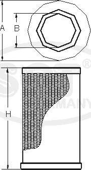 SCT-MANNOL SB 3287 - Gaisa filtrs ps1.lv